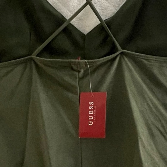 Green Suede GUESS bodysuit - Picture 2 of 4